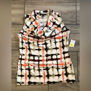 Women’s Sleeveless Patterned Top Medium NWT